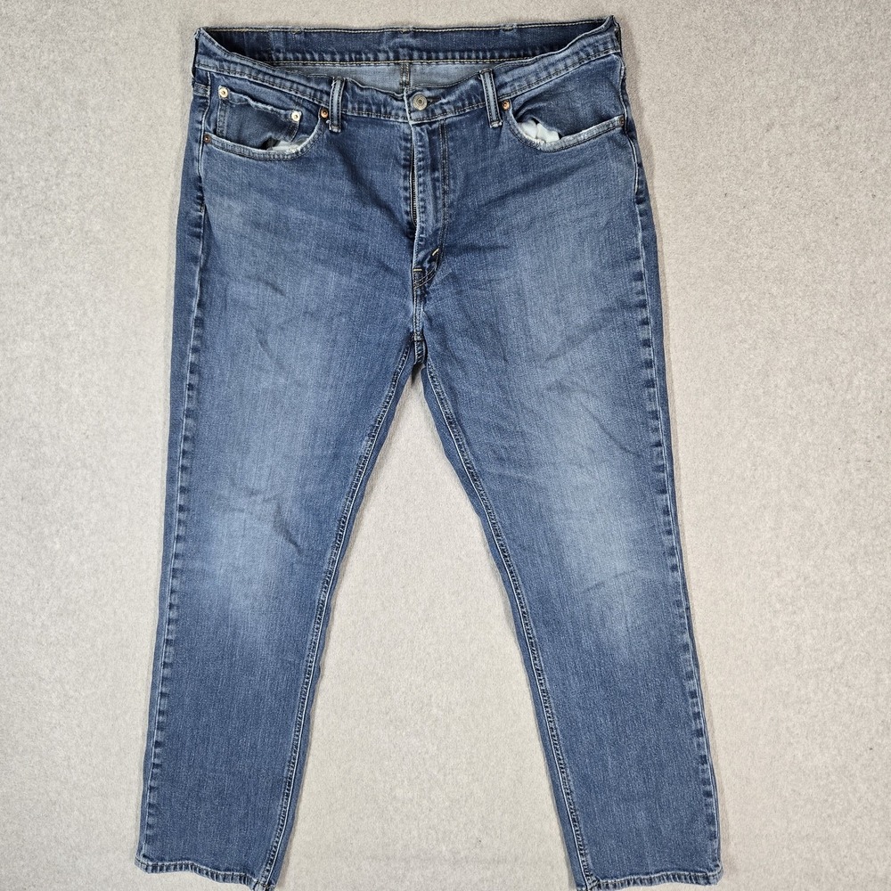 Levi's 541 Men Jeans 38X32 Blue Denim Athletic Taper 19...29" Inseam Stretch
